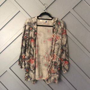 Anthropologie Sparrow Printed Cardigan